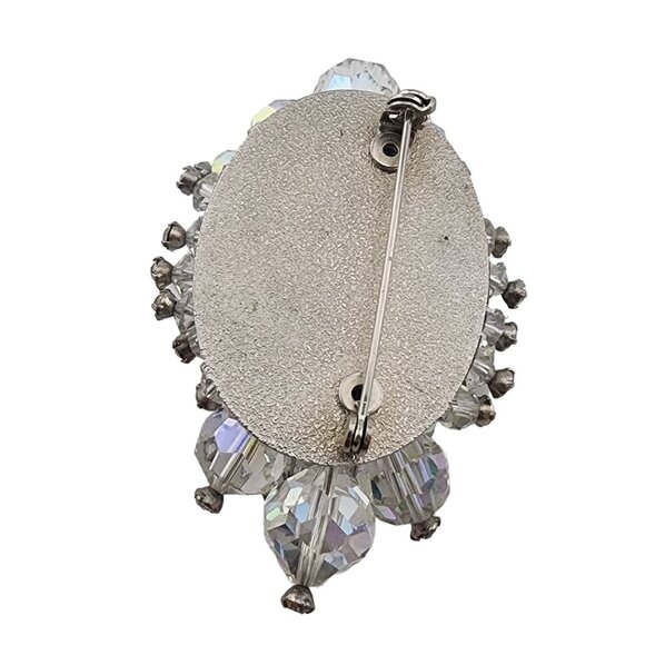 Vintage Stunning Hand Wired Crystal Brooch Unsigned 6/97 - Picture 3 of 4